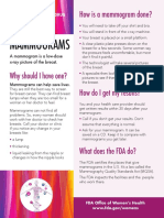 Mammograms: How Is A Mammogram Done?