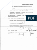 Simple Harmonic Motion and Damped Oscillations