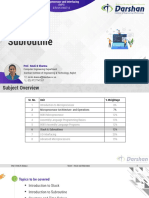 Unit-6: Stack and Subroutine: (MPI) GTU # 3160712