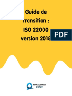 Guide de Transition ISO 22000 Version 2018