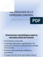 Metodología de La Expresión Corporal