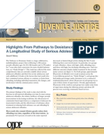 Highlights From Pathways To Desistance A Longitudinal Study of Serious Adolescent Offenders