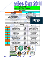 Guimarães Cup 2011 - Calendário Jogos Infantis