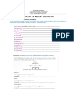 Exercises On Medical Terminology: Exercise 1: Identifying and Defining Word Parts