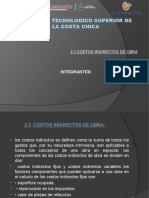 2.3 Costos Indirectos de Obra