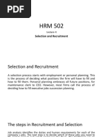 HRM 502 Lecture 4