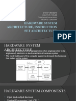 Hardware System Architecture, Instruction Set Architecture