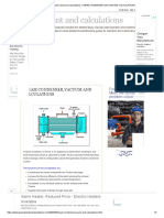 Power Plant and Calculations - STEAM CONDENSER, VACUUM AND CALCULATIONS