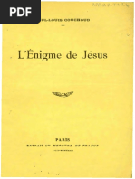 Paul Louis Couchoud - L'enigme de Jésus