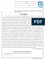 Interpretacao de Texto Caro Leitor 7 Ano e 8 Ano Respostas