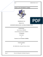 Excessive Delegation in Indian Perspective - 19BA055&19BA026