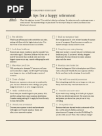 Retirement Readiness Checklist