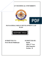 M-319 Managerial Skills Development Lab