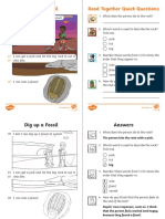 Dig Up A Fossil Read Together Quick Questions