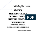 Trabajo Sociologia 5 Sociologos Latinoamericanos