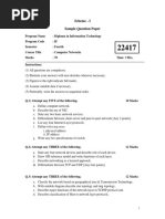 Sample-Question-Paper - Computer Network