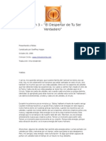 Lección 3 - "El Despertar de Tu Ser Verdadero"