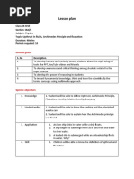 Lesson Plan Class 9