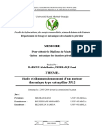 Theme-Étude Et Dimmensionnement D'un Moteur Thermique Type Caterpillar 3512