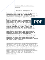 Suspensión Condicional Del Procedimiento y Acuerdos Reparatorios