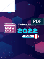 Perú 2022 - Calendario - Community - Manager - SocialGest