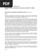 G.R. No. 146989 February 7, 2007 MELENCIO GABRIEL, Represented by Surviving Spouse, FLORDELIZA V. GABRIEL