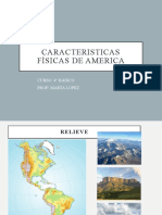 Caracteristicas Físicas de America