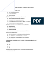 Cuestinario Sobre Muestreo y Teorema Del Límite Central