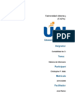 Tarea I (Sistema de Informacion de Costo)