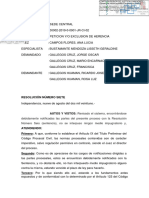 RESOLUCIÓN NÚMERO SIETE 9 AGO 2021. CONSENTIDA LA SENTENCIA. Exp. N.° 00002-2019-0-0901-JR-CI-02 (Petición de Herencia) - 2 Págs