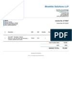 Blowbits Solutions LLP: Tax Invoice