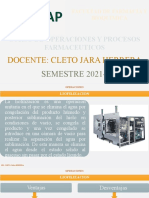 Clase 7. Operaciones y Procesos Farmaceuticos