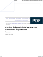 Cestitas de Brandada de Bacalao Con Mermelada de Pimientos