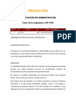 Producción: Licenciatura en Administración Clave de La Asignatura: LAF-1032