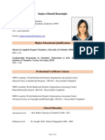 Sanjura Dinushi Ranasinghe: Masters in Applied Organic Chemistry, University of Colombo (2020)