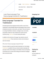 Free TradeStation EasyLanguage Tutorials