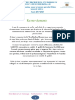 Rapport Stage D'approfondissement 2020