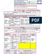 3° Sesión de Aprendizaje Sesión 1-Sem.1-Exp.2-Matemática