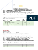 Caja y Banco Ej. N°1, 2, 3, 4