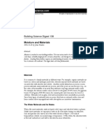 Building Science Digest 138: Moisture and Materials