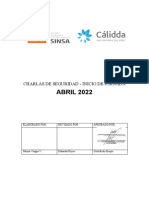 Charlas de Seguridad - Abril 2022