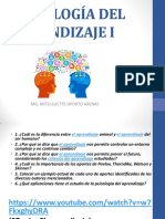 Psicología Del Aprendizaje II - Sesion 7-8-9