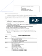 Stylistics and Discourse Analysis