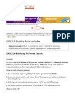 EASE 2.0 Banking Reforms Index - INSIGHTSIAS