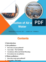 Pollution of Air and Water