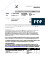 PSYC 300 Research Methods and Data Analysis in Psychology I Spring 2022