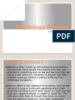 Psychology Revision: Addictive Behaviour