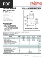 KBP200 - KBP210: Silicon Bridge Rectifiers