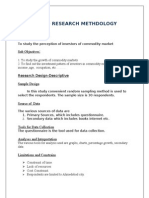 Chapter 1 - Research Methdology: Objective of The Study