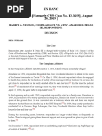 Venzon v. Atty. Peleo III, A.C. No. 9354, August 2019